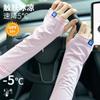 Mangas de Hielo con Letras al por Mayor de Fábrica para Deportes y Ciclismo al Aire Libre, Protección Solar, Protección UV, Mangas Delgadas de Seda de Hielo de Secado Rápido