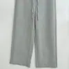 Venta al por mayor de ropa para mujer estilo europeo y americano transfronteriza, línea de estilo de vida relajado, cordón elástico, pantalones casuales anchos y fluidos, pantalones de chándal