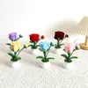 Produto Acabado: Buquê de Planta em Vaso Pequeno com Galho Torcido DIY, Decoração de Mesa de Escritório, Presente para Amigos, Presente para o Dia dos Professores