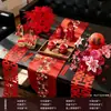 Ocasiones de Amor Decoración de Habitación de Boda Juego de Mesa de Té de Boda Mesa de Ceremonia de Té de Sala de Estar Mesa de Ambiente de Ceremonia de Banquete de Compromiso Juego Completo