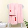 Toalhas Bordadas de Veludo Coral Gaoyang, Altamente Absorventes, Atacado do Fabricante, Toalhas de Rosto Espessas, Forte Absorção de Água