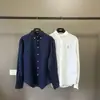 Camisa Casual Ralph Lauren de Alta Qualidade, em Estoque, Novo Modelo com Logo de Pônei Bordado, Tamanho Os Loose Fit, Unissex