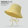 Sombrero de Pescador Versátil Estilo Coreano para Mujer Sombrero de Cubo con Protección Solar para Mujer Sombrero de Cuenca Adelgazante para Cara Primavera Verano Sombrero de Protección Solar con Cubierta Facial