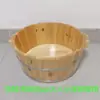 Barril para Baño de Pies Redondo de Madera Maciza de 40 cm de Alto con Tapa Barril para Baño de Pies Barril Espesado para Fumigación Barril para Baño de Pies Tienda de Baño de Pies para el Hogar
