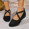 Comércio Exterior Europeu e Americano Tamanho Grande Primavera Novo Bico Redondo Slip-On Sapatos de Salto Baixo Sapatos Gorro Femininos Sapatos Casuais Esportivos Femininos Atacado