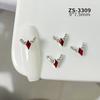 Nuevo Flash Huizi Corte Joyería para Uñas Lujo Ligero Alta Textura Diamante Francés Acabado Diamante Flash Pila Diamante Accesorios