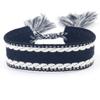 Pulsera nueva tejida a mano Correa de muñeca simple europea y americana Estilo bohemio Cinta de pareja en blanco Cuerda de mano DIY
