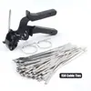 Alicates Tensadores de Bridas de Acero Inoxidable, Herramienta para Bridas de Cable, Alicates Manuales para Bridas, Dispositivo de Tensado, Cortador de Bridas Integrado, Alicates para Bridas