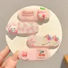 Pegatinas de flequillo de dibujos animados estilo coreano para bebés, pegatinas mágicas no dañinas para niñas, pegatinas para el cabello lindas y versátiles, herramienta para peinar el cabello, accesorio para el cabello
