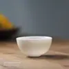 Kung Fu Tea um Copo escritório de recepção ruoshen Mini tamanho pequeno xícara de chá Jade Branco Ling xícara de chá casca de ovo branca