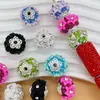 Industria Pesada Color Cerámica Suave Punto Taladro Aleación Estilo Étnico Flor Cuentas DIY Cadena para Teléfono Móvil Bolígrafo con Cuentas Llavero Accesorios