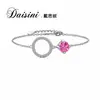 Daisi Ni Joyería Transfronteriza Nueva y Colorida de Moissanita Pulsera Geométrica Delgada de Moda Ajustable Venta al por mayor de fábrica