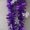 Tira de color navideño cifrado tira superior engrosada tira de cinta decoración festiva seda de burbujas copo de nieve tira superior navideña