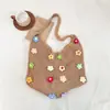 Bolso Tejido de Flores Estilo Perezoso Transfronterizo para Mujer 2026 Nuevo Bolso de Hombro Único Bolso Tote de Gran Capacidad Bolso Grande para Viajes y Trabajo