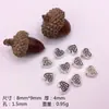 Acessórios de joias de liga DIY transfronteiriços 100 por pacote de contas soltas com contas material para pulseira colar Contas em formato de coração de prata Xizang