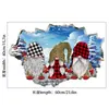 Decoração de Natal Transfronteiriça Novos Adesivos de Parede Quarto Quarto Infantil Desenho Animado Papai Noel Adesivos Decorativos PVC Autoadesivo