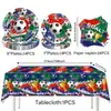Itens Populares Transfronteiriços: Decorações de Festa Temáticas de Futebol da Copa do Mundo, Montagem de Ambiente de Futebol, Utensílios de Mesa, Faixas, Toalhas de Mesa, Guardanapos