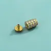 Hebilla de Tornillo de Plata de Ley S925 Incrustada con Circonita Hebilla de Perla Hebilla de Cola de Collar de Jade Cristalino Hebilla de Conexión Accesorios DIY