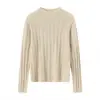 Suéter de Caxemira Estilo Coreano Emagrecedor Camisa Base Pura Montanha Cânhamo Torcido Outono e Inverno Feminino Gola Alta Meia Slim Novo Grosso