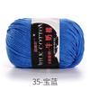 Algodón Leche Hilo de 3 Cabos Venta al por Mayor Hecho a Mano Ganchillo Fabricante 3 Cabos Color Fluorescente Hilo Fluorescente Hilado Fino