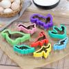 Molde para sándwich de 8 piezas de la serie Dinosaur de Amazon, molde para galletas de dibujos animados, molde para repujado de pan, utensilios para hornear