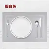 Jogo Americano Estilo Ocidental Tapete de Isolamento Térmico Tapete de Mesa de Jantar Nórdico Antiderrapante Anti-Queimadura Tapete para Tigela Tapete de Prato de PVC Porta-Copo Tamanho Grande para Uso em Hotel e Casa