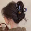 Nuevo Modelo 2025 Diseño Sencillo Pinza para el Cabello de Tiburón con Forma de Ola para la Parte Trasera de la Cabeza, Pinza Grande de Gama Alta para Mujeres