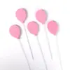 Esponja de Alambre Estrella Globo Inserto para Pastel Estrella de Cinco Puntas Espuma Horneado Pastel de Cumpleaños Tarjeta Insertable Decorativa Paquete de 5