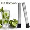 Martillo de Hielo de Acero Inoxidable, Palillo para Cócteles, Palo para Triturar Frutas y Remover, Herramienta para Bebidas de Jugo de Cóctel, Barra Casera