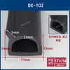 Tira de sellado de goma autoadhesiva EPDM, semicircular hueca tipo D, forma de B grande, esponja de espuma, insonorizada, impermeable, amortiguadora de golpes