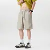 Shorts Masculino de Seda Gelada Secagem Rápida Verão Roupa Externa Estilo Fino 2026 Novo Casual Cinco Pontos Marca Tendência Solto Tamanho Grande Calças de Cinco Pontos