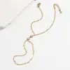 Nuevo producto: Pulsera de Cadena Minimalista con Cadena Entrelazada y Acentos de Estrella, Joyería de Mano Exquisita de Alta Gama para Mujeres