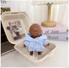 Natasha 14cm Muñeca Negra Pequeña Ropa para Muñeca Celebridad de Internet Artículo Popular Muñeca para Aliviar el Estrés Conjunto Natasha Chaqueta Pantalones