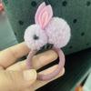 Celebridade da Internet K-Style de Tiara de Cabelo de Coelho Grampo de Cabelo Elástico de Cabelo de Coelho de Pelúcia Fofo Pequeno Fresco Coração de Menina Tiara de Cabelo
