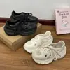 Sola Grossa Sapatos Caverna Feminino Roupa Externa Cadarço Esporte Corrida Retro Sapatos Torre Calçados para Atravessar Água Dirigir Sandálias Feminino Verão