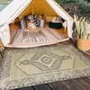 Alfombra para Sala de Estar de Imitación Cachemir Persa para Exteriores e Interiores, Resistente a Manchas, Alfombra Refrigerante de Cobertura Total para Sala de Estar del Hogar