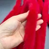 Ribete de pelo sintético imitación visón, ribete de pelo artificial, accesorios para ropa, flecos, encaje Hanfu, ribete de pelo, ribete de pelo de conejo blanco, ribete para sombrero