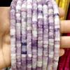 Cuentas sueltas de piedra natural de 3x6 mm, espaciadoras redondas, cuentas de ágata y amatista, para pulseras y collares, cuentas semiacabadas, venta al por mayor
