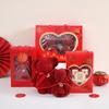 Toalla de oso de terciopelo coral para manos regalo regalo regalo caja de regalo de boda apertura forma creativa toalla de regalo al por mayor