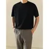 Camiseta de Manga Corta con Cuello Alto para Hombre, Nuevo Estilo Verano 2026 Moda Masculina Top de Cuello de Alta Calidad Camiseta de Moda para Hombre