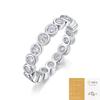 Conjunto de Anillos Minimalistas Más Vendido Transfronterizo, Anillo de Plata 925 para Mujer, Diseño de Nicho, Artesanía Exquisita, Moissanita Versátil, Anillo Estilo Ins