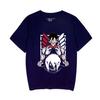 Cross-border Attack Giant Attack on Titan LOGO Nova t-shirt estampada de manga curta de gola redonda
