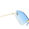 Gafas de sol poligonales de nueva moda europea y americana para mujer, con personalidad fotográfica callejera y estrellas de la moda, 139 90271