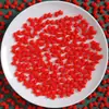 Accesorios de Resina Adornados Rojo y Verde Navideño Pegamento de Crema Casero Material para Pasador de Pelo Agujero Zapatos Imán de Refrigerador