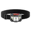 Faro frontal ligero de 5 LED para correr de noche, luz fuerte para exteriores, recargable, luz MINI para pesca nocturna