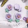 Acessórios de Tulipa Média em Resina Chaveiro DIY Ímã de Geladeira Fivela de Sapato Enfeites para Bolsa Caixa de Armazenamento Adesivos Decorativos