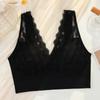 Nuevo Chaleco de Espalda Hermosa con Copa de Leche Fija Sensación Látex Encaje Ropa Interior Envoltura de Pecho Top Tubo Sujetador Transpirable para Mujer Sin Aros