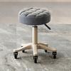 Taburete Giratorio Ajustable con Ruedas para Peluquería, Silla Grande para Barbería, Uso en Casa, Salón de Uñas y Spa