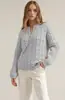 2026 Novo site independente de roupas femininas transfronteiriças da Amazon eBay moda suéter de malha torcida gola V manga longa