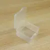 Caja de almacenamiento pequeña cuadrada para artículos varios, caja de embalaje transparente, caja de plástico para piezas de joyería, caja de exhibición para decoración de uñas